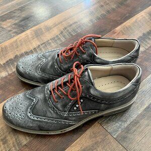 Ecco Gray Athletic Shoes with Red Laces